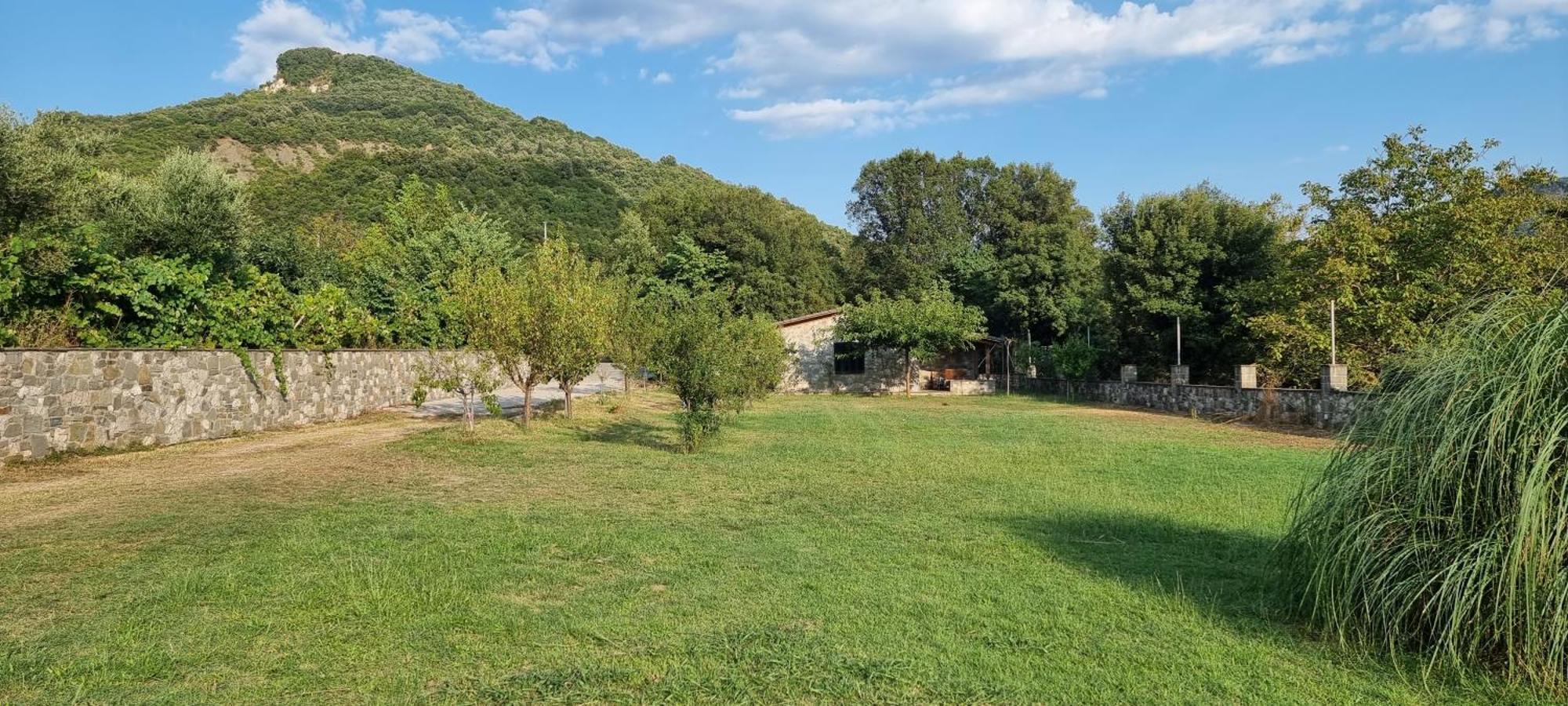 House With Big Garden And Barbeque In Nature Vourgareli Exterior foto