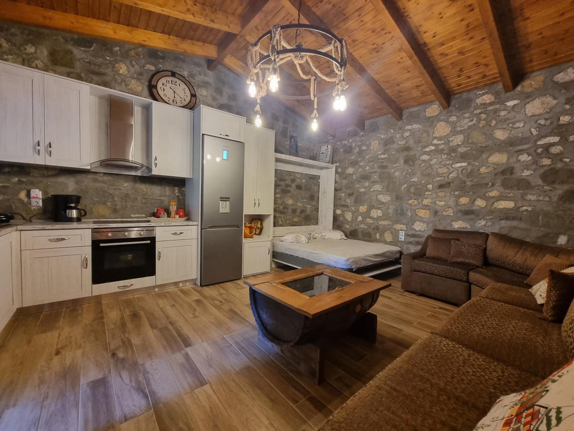 House With Big Garden And Barbeque In Nature Vourgareli Exterior foto